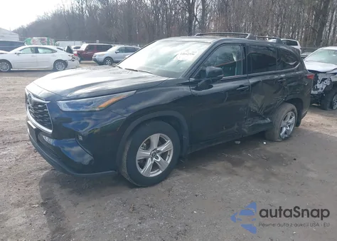 2022 Toyota Highlander Hybrid Le from USA, damaged, VIN 5TDZARAH5NS016227